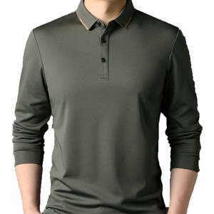 T-shirt à manches longues pour homme en coton délavé à l'acide, coupe ample et carrée, avec logo personnalisé, tissu épais, vêtement de mode - Product Image 1