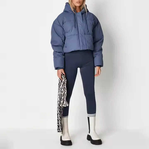 2026 Fashionable Women Short Puffer Jacket Trendy Bubble Coat for Women Lightweight Women Cropped Jackets OEM Service - Product Image 3