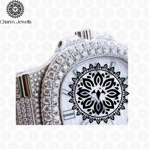 Charm_Jewells Luxury Stainless Steel <b>Watch</b> Round <b>Case</b> Analog Quartz Movement Luminous Dial 40mm Folding Clasp Unisex - Product Image 4