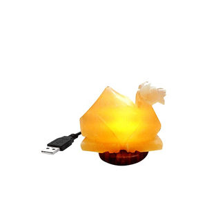 Lámpara de Sal Rosa del Himalaya USB Mini, 100% Pura y Natural, Estilo Feng Shui Personalizado, Decoración para el Hogar, Técnica de Tallado, OEM Disponible - Product Image 1