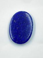 Lapis-lazuli naturel bleu profond, taille ovale, qualité supérieure, pierre facettée non montée 21x32mm pour collier
