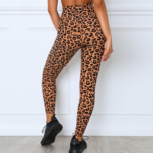 Top Selling Women's Workout Leggings Compression Tight Four-Way Stretch Elastic Waist Sublimation Print 100% Nylon Gym Pants - Product Image 1