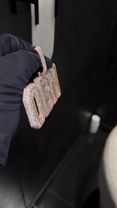 Colgante de Plata de Ley 925 con Letra Personalizada Iced Out, Diamante Moissanita VVS, Colgante de Lujo Estilo Hip Hop, Regalo para Hombres y Mujeres - Product Image 4