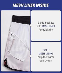 กางเกงว่ายน้ำผู้ชายคุณภาพสูง ยืดหยุ่นได้ แห้งเร็ว ลายพิมพ์ทั่วตัว สีสันตามสั่ง พร้อมเชือกผูกเอวแบบยืดหยุ่น - Product Image 5