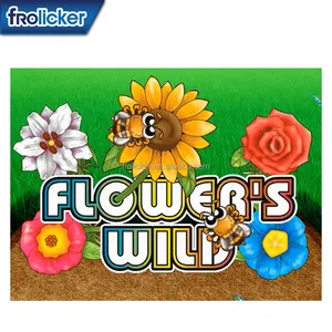 Flower's Poker Wild elektrisches Spielbrett Kartentisch für Mann Tragamonedas maquina de juegos