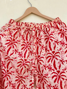 Femmes Floral Jaipuri imprimé coton vêtements de détente PJ main bloc imprimé été automne printemps nuit costume fabriqué à partir de tissu en mousseline de soie - Product Image 5