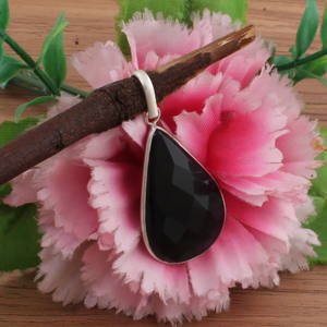 Vintage 925 Sterling Silver Zircon <b>Charms</b> Simple Wholesale High Quality Botanical Jewelry Necklace Making - Product Image 3