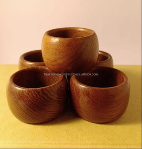 Anneaux de serviette en bois naturel de couleur bois, écologiques, luxueux, personnalisables, de haute qualité, modernes, pour tables à manger et cadeaux d'affaires - Product Image 2