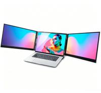 Nouveauté P7 Ordinateur portable ultra-fin 15,6 pouces IPS 1080P LCD Triple écran extensible Plug-and-Play Sans pilote requis Bureau professionnel