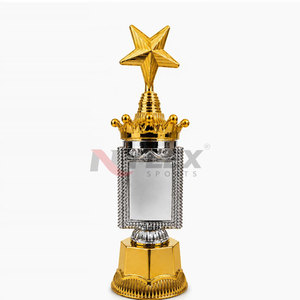 Gold Star Plastic Volleyball <b>Trophy</b> Cup Plated Best Player Award for Sports Games Nylex Crown <b>Shield</b> Durable Modern - Product Image 4