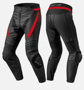 Pantalon de moto noir et rouge pour homme avec protection des genoux, coupe-vent, toutes saisons, équipement de conduite, taille adulte - Product Image 4