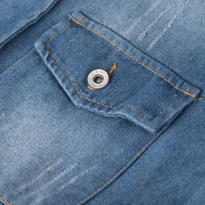 Custom Denim <b>Jacket</b> Fashion Style Casual Distressed Jean <b>Jacket</b> for Men Ripped Sports Denim <b>Trucker</b> <b>Jackets</b> - Product Image 6