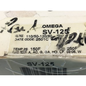 Vanne solénoïde Omega SV-125, 22-2671, 5022718 - Équipements et pièces semi-conductrices de confiance de la marque globale Legacy - Product Image 1