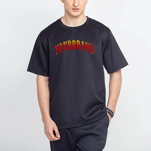 YOURBRAND T-shirt Homme Col Rond Manches Courtes Coupe Oversize Motif Uni Écologique Décontracté Urbain Respirant 100% Coton Sable - Product Image 1