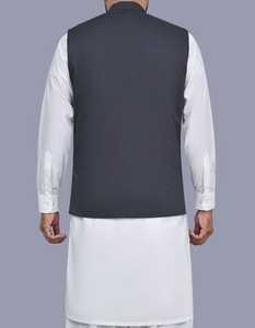 Chaleco de Invierno para Hombre, Transpirable, Lavable, Cuello en V, Estilo Indio/Pakistaní, Informal, Formal, para Bodas, en Oferta - Product Image 3