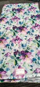 Multi-Color Floral 100% Polyester Linen Woven <b>Fabric</b> Medium <b>Weight</b> 120gsm Chemical-Resistant Quick-Dry Breathable for Suits - Product Image 2