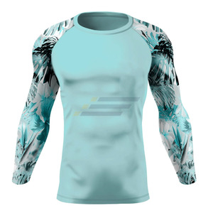 Venta al por Mayor de Camisetas de Compresión Deportivas para Hombre, Diseño Personalizado, Ecológicas, de Manga Larga, para MMA y BJJ - Product Image 1