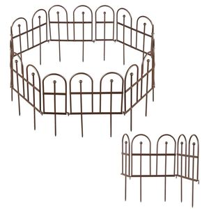 Fresh Arrival Garden Fence Set Black Decorative Barrier Landscape Iron <b>Wire</b> Border Folding Metal Fence Panels - Product Image 1