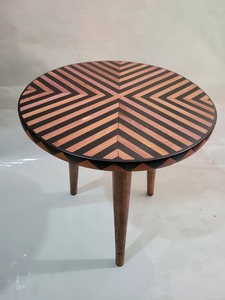 Table de salle à manger/plateau de table basse moderne en bois d'acacia et résine, faite à la main, imperméable, personnalisable, pour salon, retraite, mariage, Diwali - Product Image 4