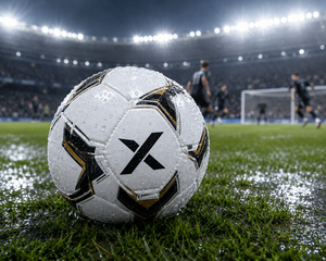 Ballon de football personnalisé résistant à l'eau |   Blanc Noir Or |   Logo X |   Fabricant OEM ODM |   Design haut de gamme |   Qualité supérieure - Product Image 6