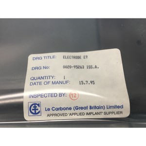 AMAT 0020-95263 อิเล็กโทรด E9 (STD) VA, 128385 - อุปกรณ์และอะไหล่เซมิคอนดักเตอร์ระดับโลกที่เชื่อถือได้ - Product Image 1