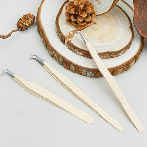 Pinces antistatiques de haute qualité au design supérieur, pinces courbées en acier inoxydable pour extensions de cils, outils - Product Image 4