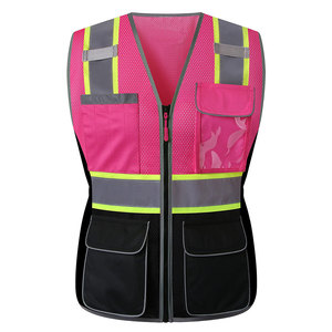 Chaleco de Seguridad para Mujer en Color Negro y Rosa, Ajuste Perfecto, Cómodo, Duradero, Diseño Ergonómico Táctico, Embalaje Personalizado - Product Image 1