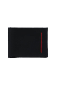 Portefeuille bifold pour homme de haute qualité avec blocage RFID, porte-cartes court, broderie, logo personnalisé, cuir véritable noir, vente en gros - Product Image 4