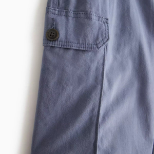 <b>Men</b>’s Blue Cargo Pants Oversize <b>Elastic</b> Waist Big Pocket Plain Casual Fashion Cargo <b>Trousers</b> Custom Embroidery Wholesale - Product Image 6