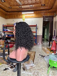 Hot Selling Luxurious Natural Color Burmese Curl Hair Wholesale <b>Human</b> Hair Extensions Style Hair Vendor Best Quality - Product Image 2