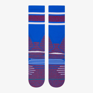 Chaussettes de sport personnalisées pour femmes et hommes, en coton et polyester, pour la compétition, le football, le course, chaussettes de course montantes jusqu'au genou - Product Image 3