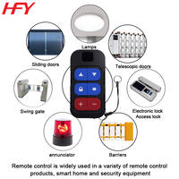 HFY TX130DP-DT Nouveau Modèle Duplicateur de Télécommande Sans Fil 8-en-1 Rechargeable par USB pour Porte de Garage, Alarme et Barrière