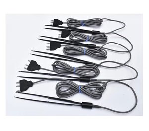Pinza de fuerza monopolar recta Potts Smith negra antiadherente con cable para cirugía y hemostasia - Product Image 3