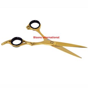 Tijeras de Corte de Pelo Profesionales para Barbería y Salón, de Acero Inoxidable, Manuales, de Alta Calidad, Elegantes y Doradas, al por Mayor - Product Image 2