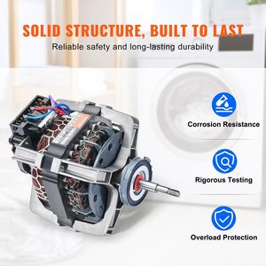 DC31-00055G 1/3HP 1630RPM essiccatore motore compatibile Samsung per Kenmore sostituzione per 40299032011 per lavanderia apparecchio - Product Image 3