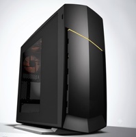 Custom Gaming Computer Case Mid Tower Aluminum tempered glass chassis front I O panel desktop housingtom