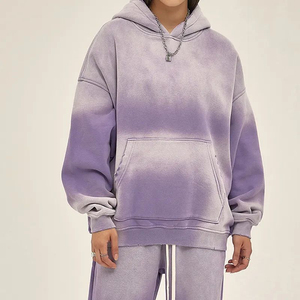 Ensemble de survêtement décontracté pour homme, coupe classique, couleur unie, avec logo personnalisé, réfléchissant, délavé à l'acide, fermeture éclair, deux pièces, hiver - Product Image 3