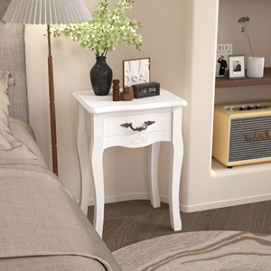 Comodino in Legno con Cassetto Portaoggetti, Tavolino per Camera da Letto, Bagno e Soggiorno - Product Image 3