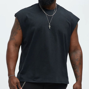 High Quality Boxy <b>Distressed</b> Plain Quick Dry Men Woven Knitted Tank <b>Top</b> Heavyweight Material Hot Selling Streetwear Jersey <b>Top</b> - Product Image 6