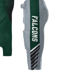 ชุดยูนิฟอร์มอเมริกันฟุตบอลขายส่ง โลโก้สั่งทำได้ แบบซับลิเมชั่น แห้งเร็ว ชุดแข่งขันระดับมืออาชีพ เสื้อและกางเกงฟุตบอล - Product Image 6