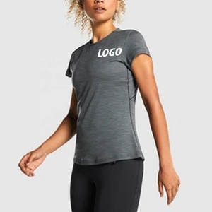 T-shirts de sport pour femmes à prix avantageux, de bonne qualité, en coton, grandes tailles, col rond. - Product Image 3
