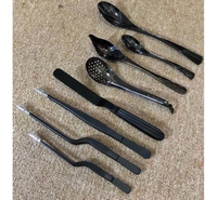 Ensemble de 8 outils de platsage professionnels en acier inoxydable plaqué or, kit culinaire pour la décoration et la garniture précises des aliments