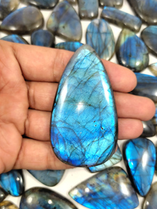 Wholesale Sparkling Cabs Blue Labradorite <b>Crystal</b> Loose Gemstones Jewelry Ornaments Healing Decorations - Product Image 5