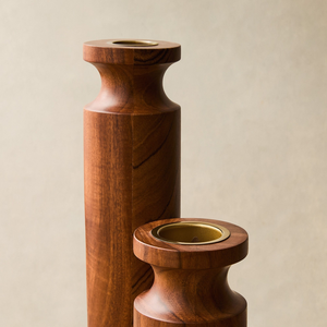Jarrón Decorativo de Madera Maciza Hecho a Mano, Jarrón Moderno de Madera para Flores, Decoración del Hogar, Centro de Mesa para Sala de Estar y Decoración de Interiores - Product Image 3