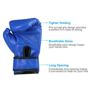 Gants de boxe pour adultes en PU, légers, respirants, anti-humidité, avec fermeture auto-agrippante, pour entraînement extérieur et sac de frappe – Offre Spéciale - Product Image 4