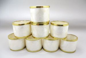 ห่วงรัดผ้าเช็ดปากทำจากทองเหลืองแบบมีที่รองผ้าเช็ดปากทำจากสเตนเลส - Product Image 5