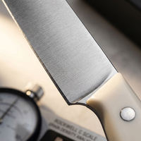Couteau utilitaire de préparation de 5 pouces en acier inoxydable 30Cr13 sans revêtement, couteaux de cuisine pour la préparation en cuisine et au restaurant