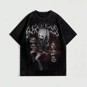 Camiseta con Gráficos Impresos en DTG Personalizada, Camiseta Oversize de Algodón Estilo Urbano, Fabricante de Camisetas con Impresión DTG de Marca Privada OEM, Venta al Por Mayor - Product Image 2