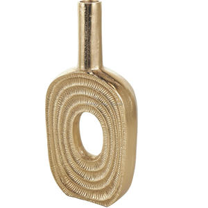 Vase à fleurs en aluminium martelé moderne fait à la main de haute qualité, écologique pour les mariages, les hôtels, les restaurants, la décoration de la maison, design de vase doré - Product Image 3