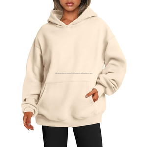 Venta al por mayor de Sudadera con capucha de gran tamaño logotipo personalizado, tallas grandes, forro polar de peso pesado - Product Image 2